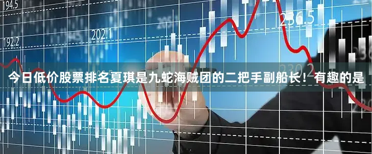 今日低价股票排名夏琪是九蛇海贼团的二把手副船长！有趣的是
